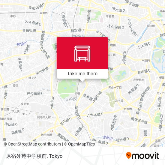 原宿外苑中学校前 map