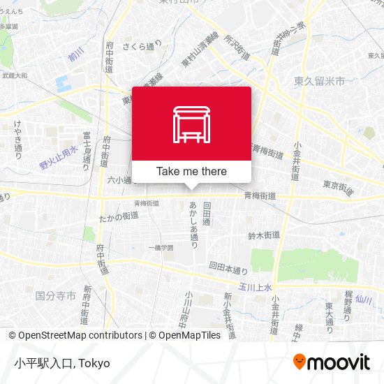 小平駅入口 map