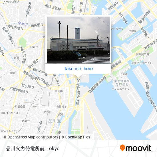 品川火力発電所前 map