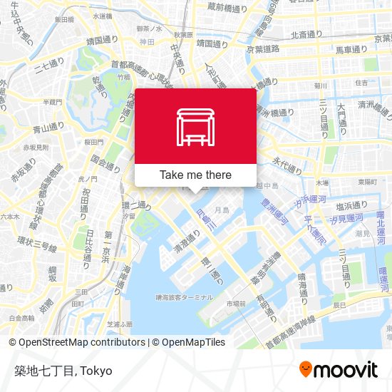 築地七丁目 map
