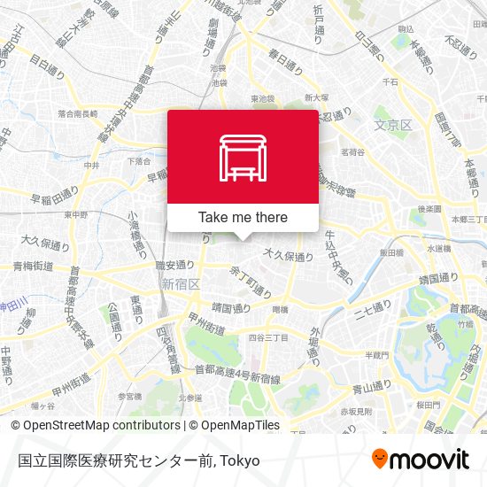 国立国際医療研究センター前 map
