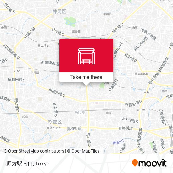 野方駅南口 map