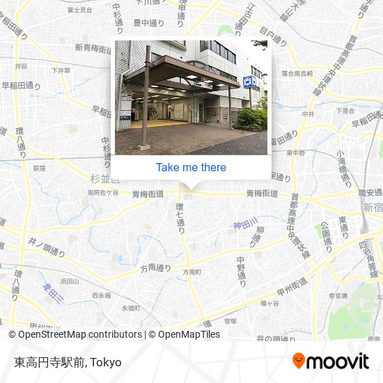 東高円寺駅前 map