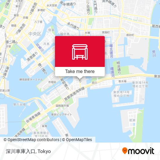 深川車庫入口 map