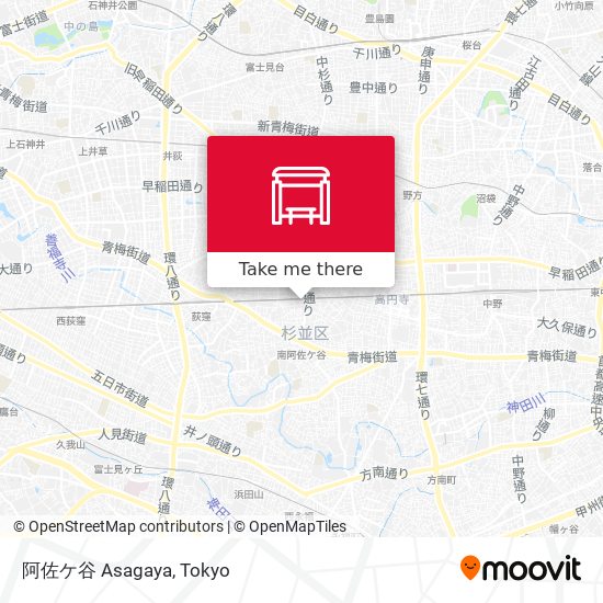 阿佐ケ谷 Asagaya map