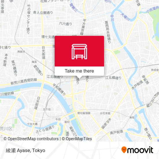 綾瀬 Ayase map
