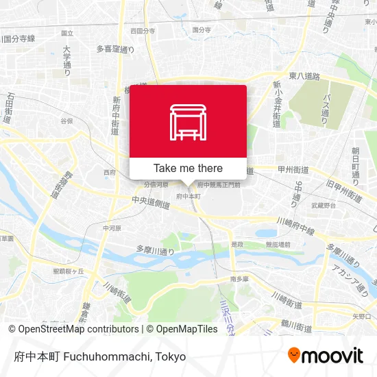 府中本町 Fuchuhommachi map