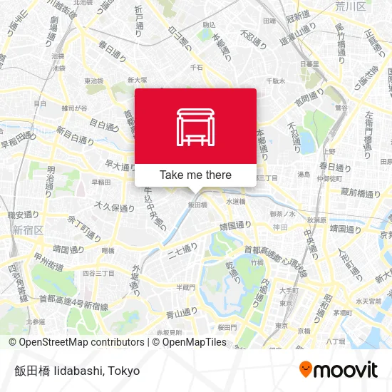 飯田橋 Iidabashi map