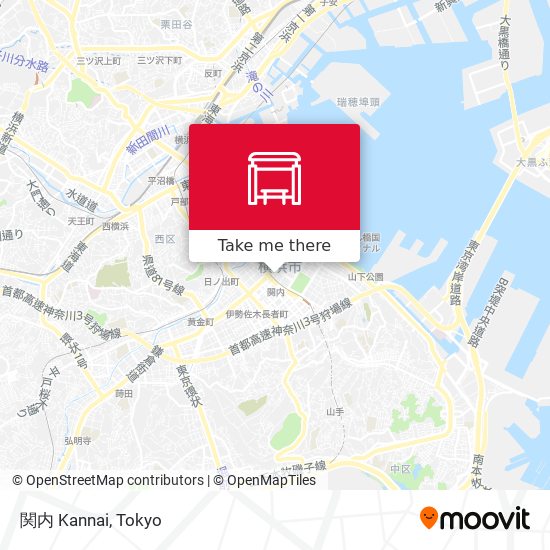 関内 Kannai map