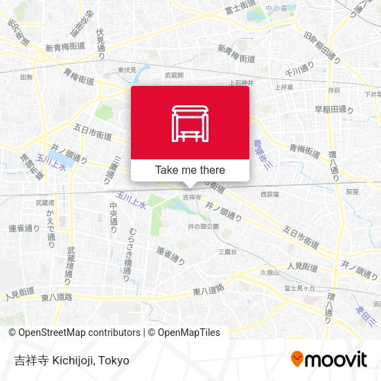 吉祥寺 Kichijoji map