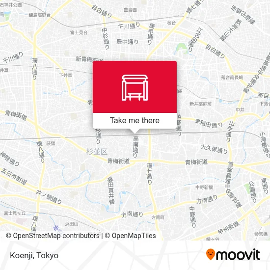Koenji map