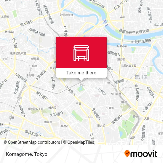 Komagome map