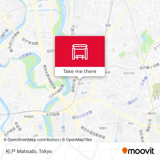 松戸 Matsudo map
