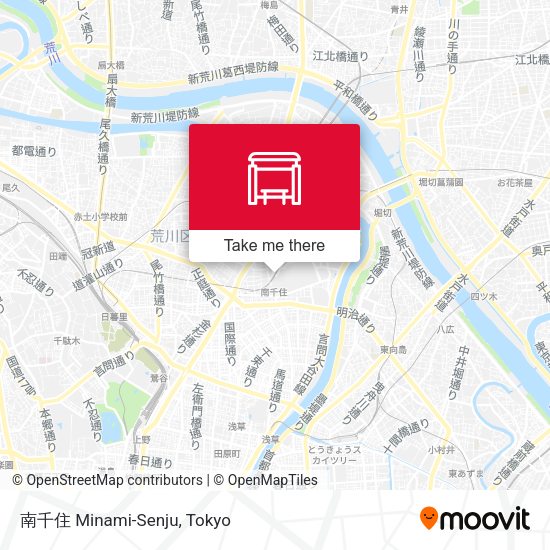 南千住 Minami-Senju map