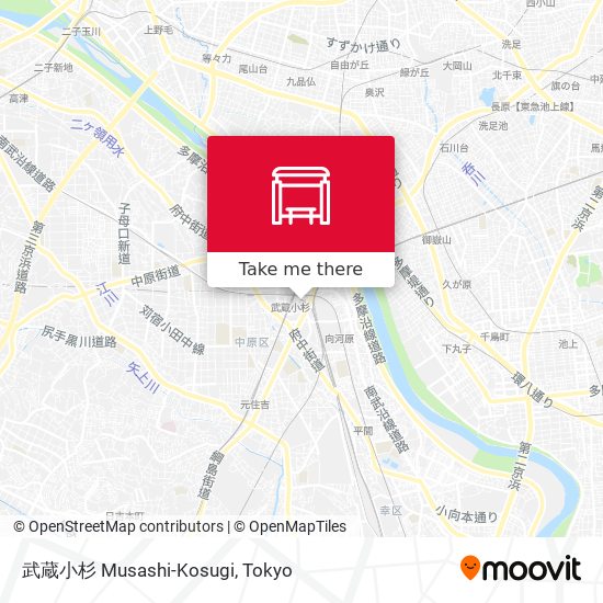 武蔵小杉 Musashi-Kosugi map