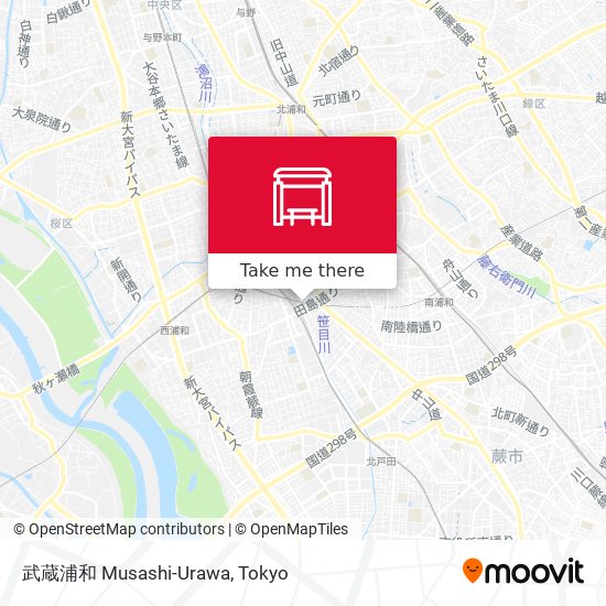武蔵浦和 Musashi-Urawa map