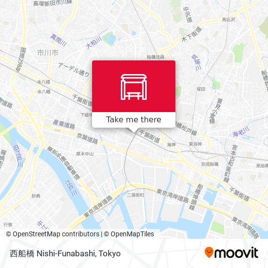 西船橋 Nishi-Funabashi map