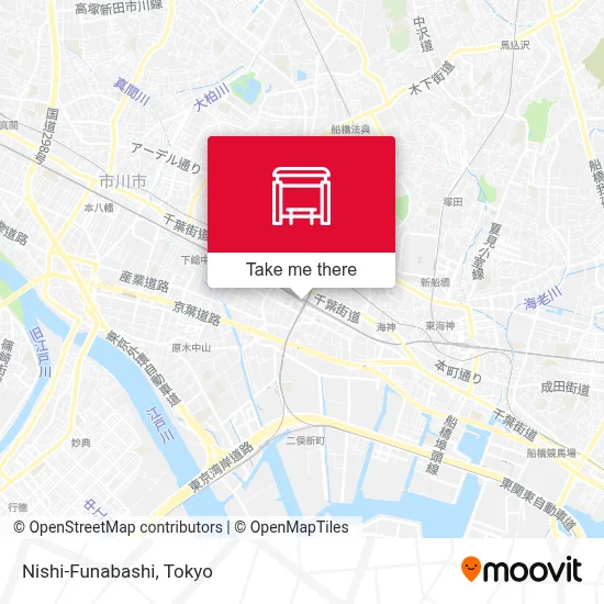 Nishi-Funabashi map