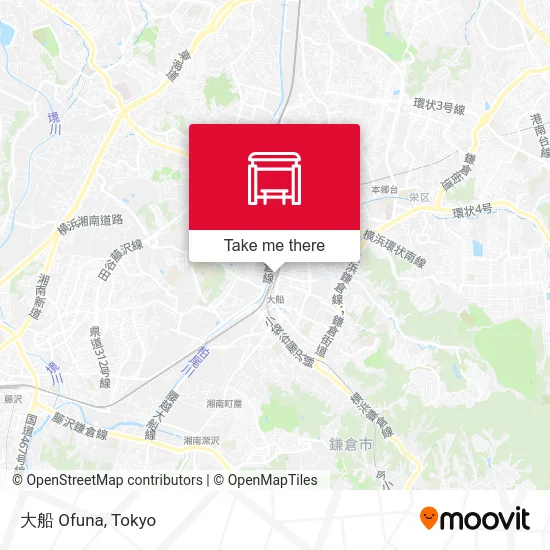 大船 Ofuna map