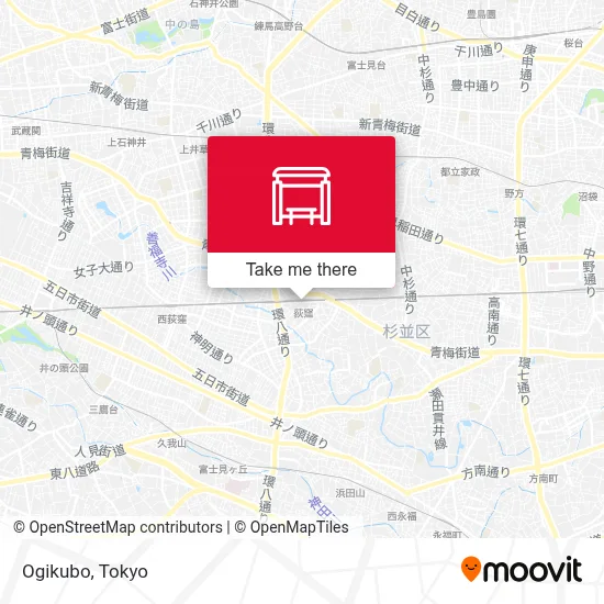 Ogikubo map