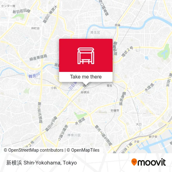 新横浜 Shin-Yokohama map