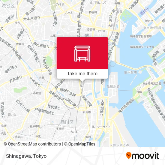 Shinagawa map
