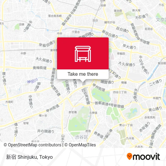 新宿 Shinjuku map