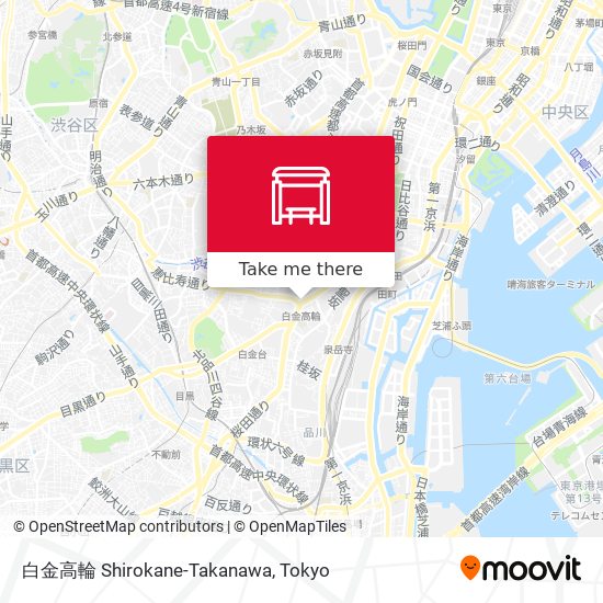 白金高輪 Shirokane-Takanawa map
