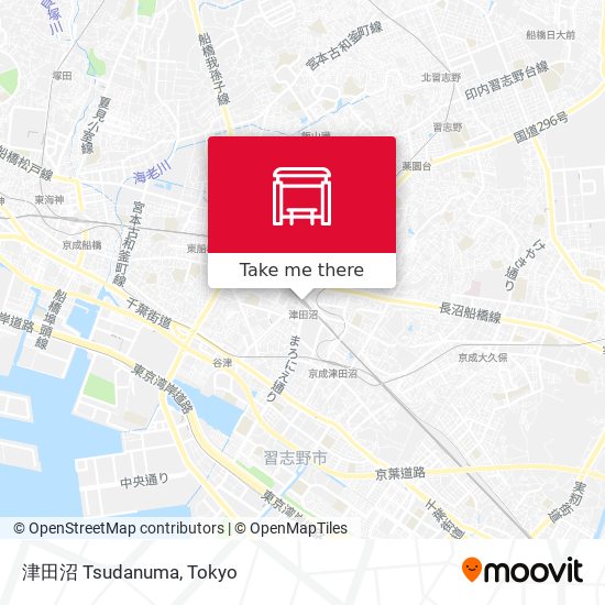 津田沼 Tsudanuma map