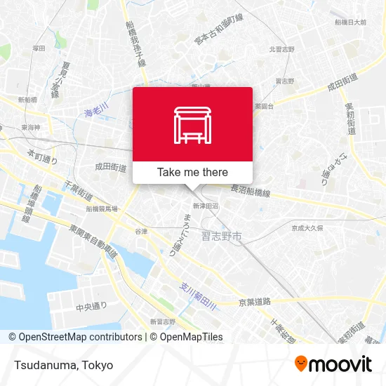 Tsudanuma map
