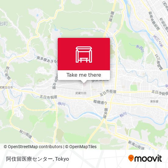 阿伎留医療センター map