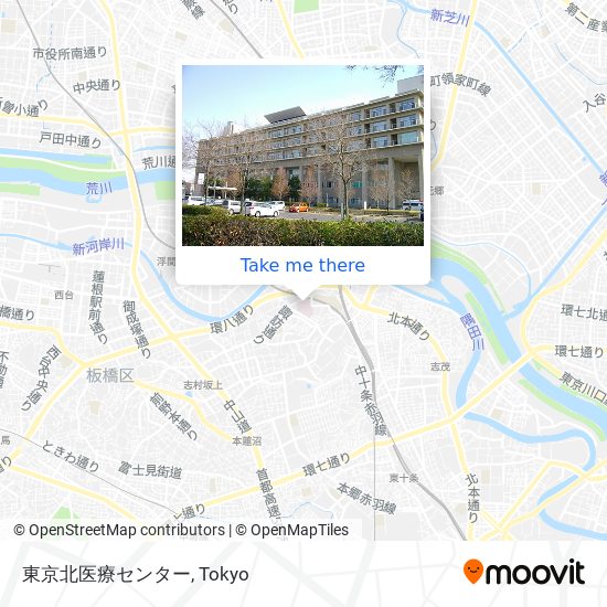 東京北医療センター map