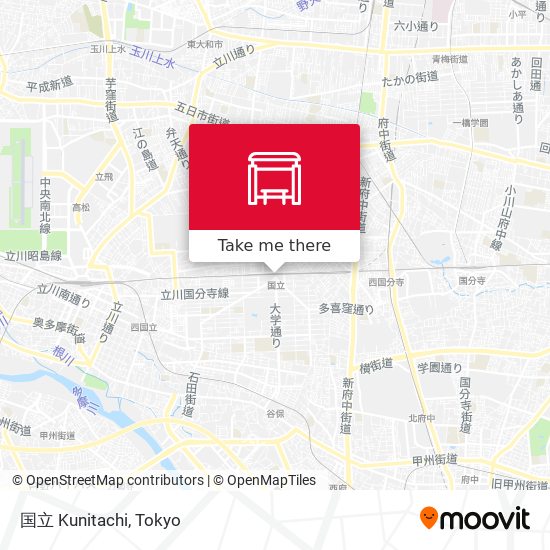 国立 Kunitachi map