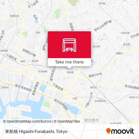 東船橋 Higashi-Funabashi map