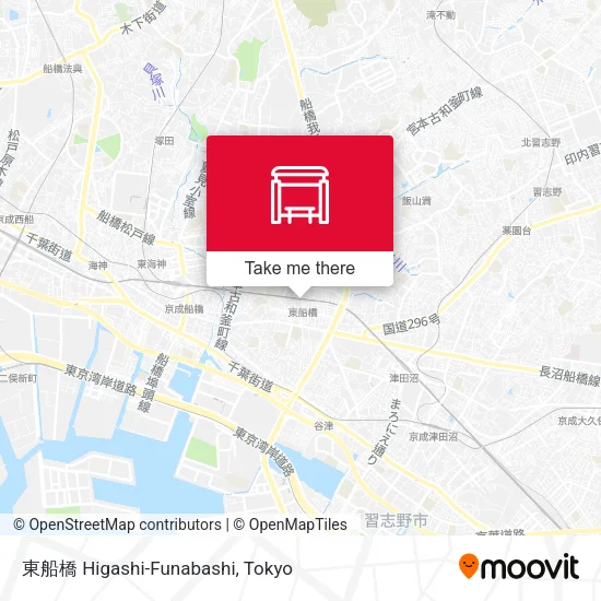 東船橋 Higashi-Funabashi map