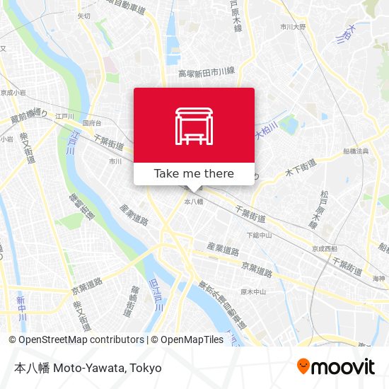 本八幡 Moto-Yawata map