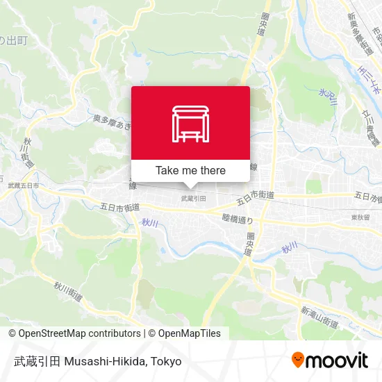 武蔵引田 Musashi-Hikida map