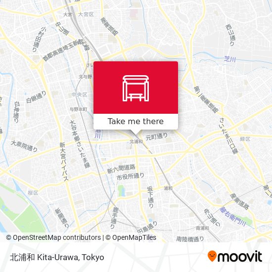 北浦和 Kita-Urawa map