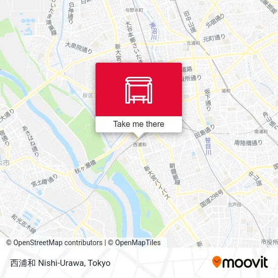 西浦和 Nishi-Urawa map