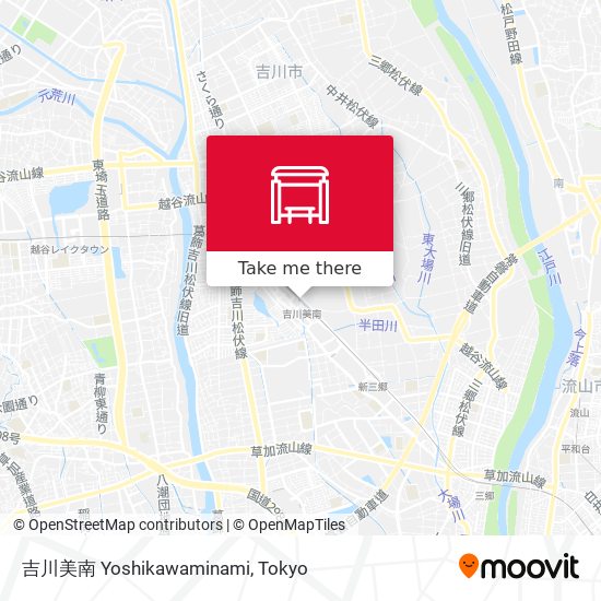 吉川美南 Yoshikawaminami map