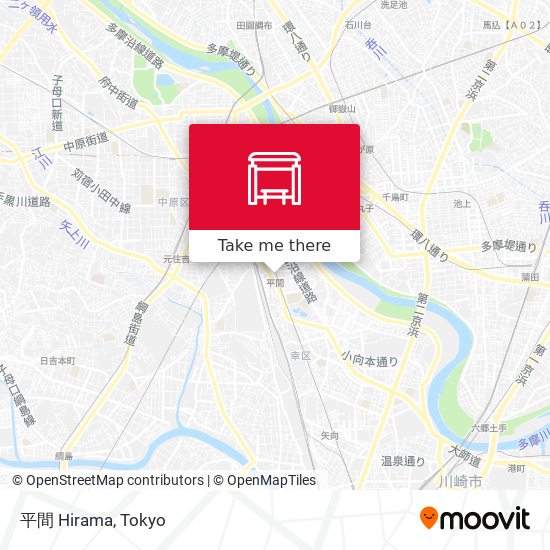 平間 Hirama map