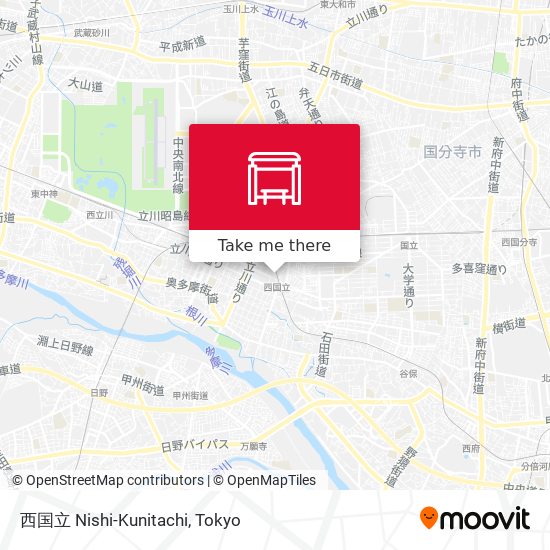 西国立 Nishi-Kunitachi map