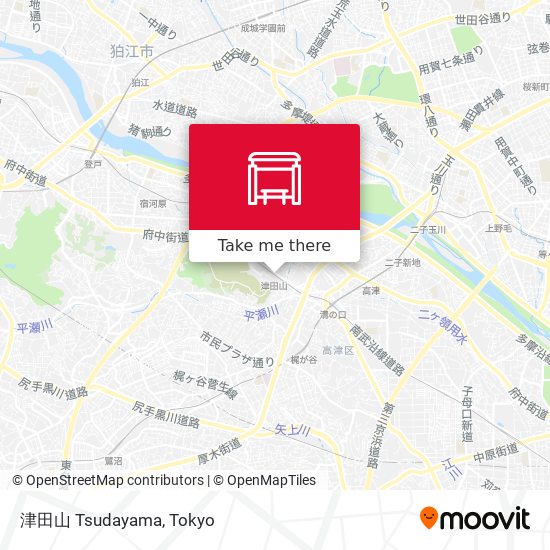 津田山 Tsudayama map