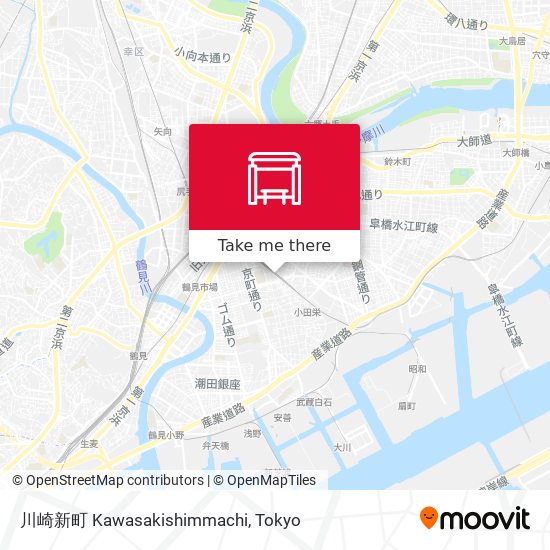 川崎新町 Kawasakishimmachi map