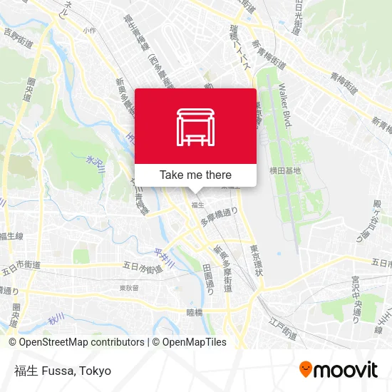 福生 Fussa map
