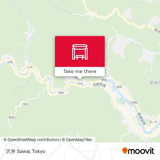 沢井 Sawai map