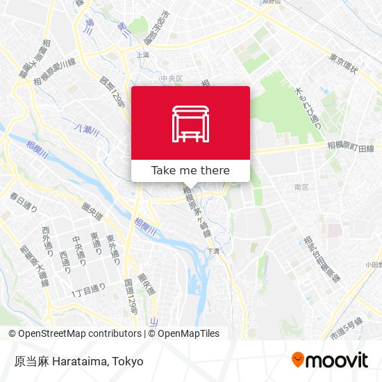 原当麻 Harataima map