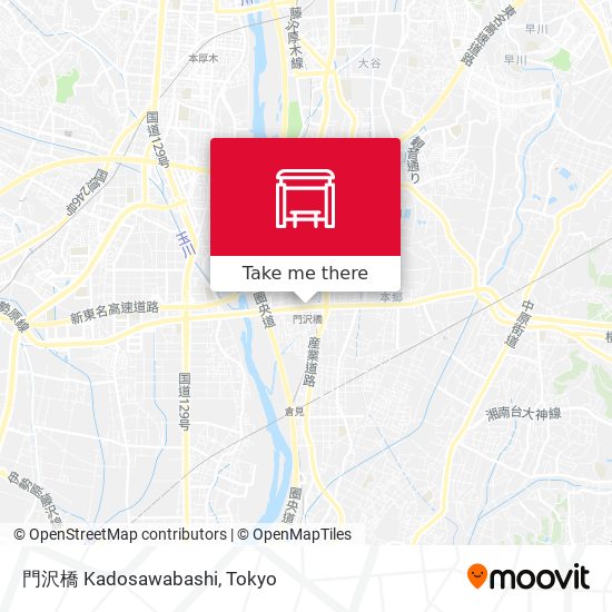 門沢橋 Kadosawabashi map