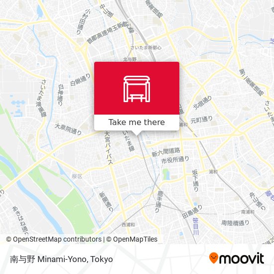 南与野 Minami-Yono map