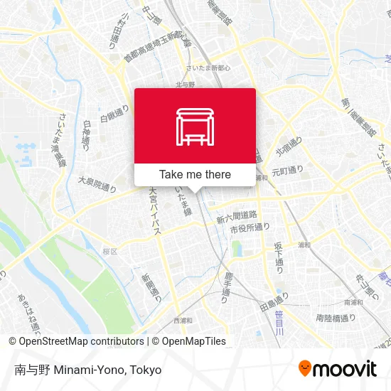南与野 Minami-Yono map
